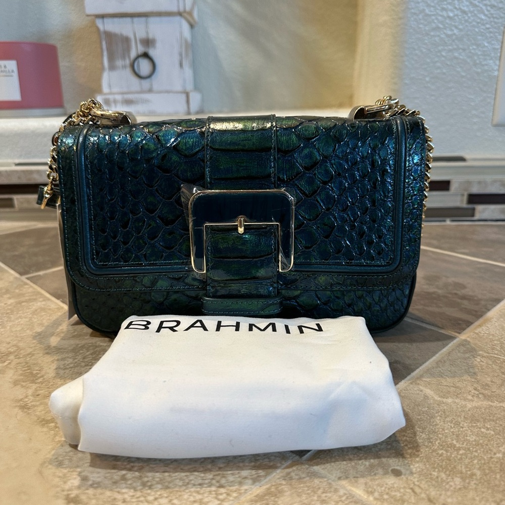 Brahmin Rosa Evergreen Kalopsia Chain Shoulder Bag